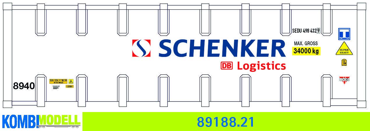 Kombimodell 89188.21 WB-B /Ct 30' Bulk Schenker DB Logistics"" #SEDU 498432